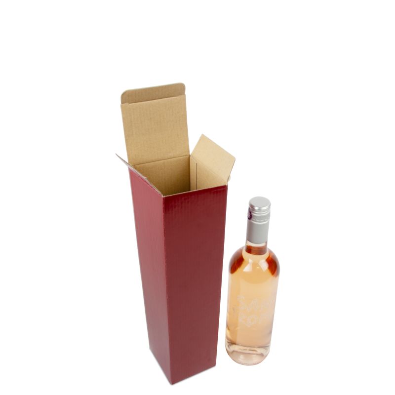 Cardboard wine bottle boxes